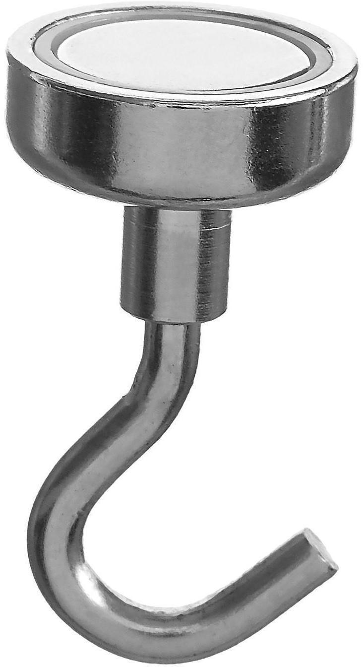 Магнит неодимовый Cartage с крючком для авто, d 20 мм, сцепление 8 кг