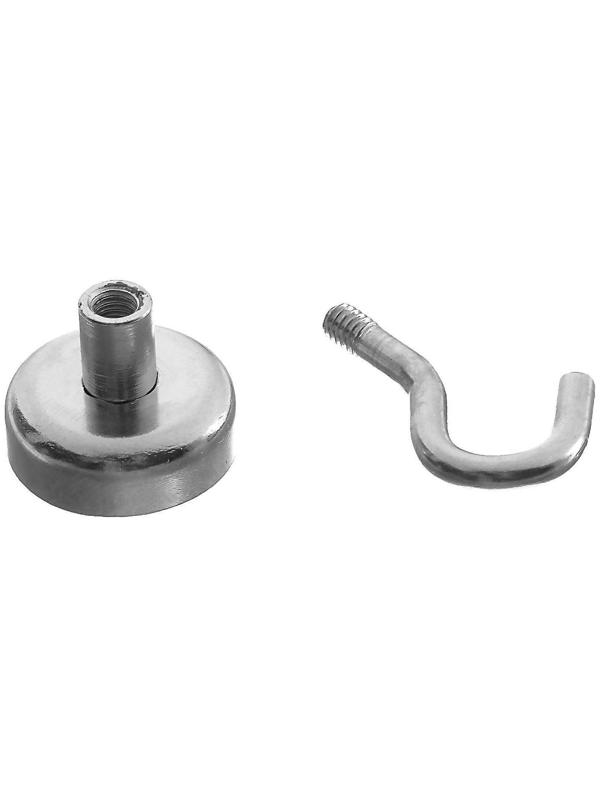 Магнит неодимовый Cartage с крючком для авто, d 20 мм, сцепление 8 кг