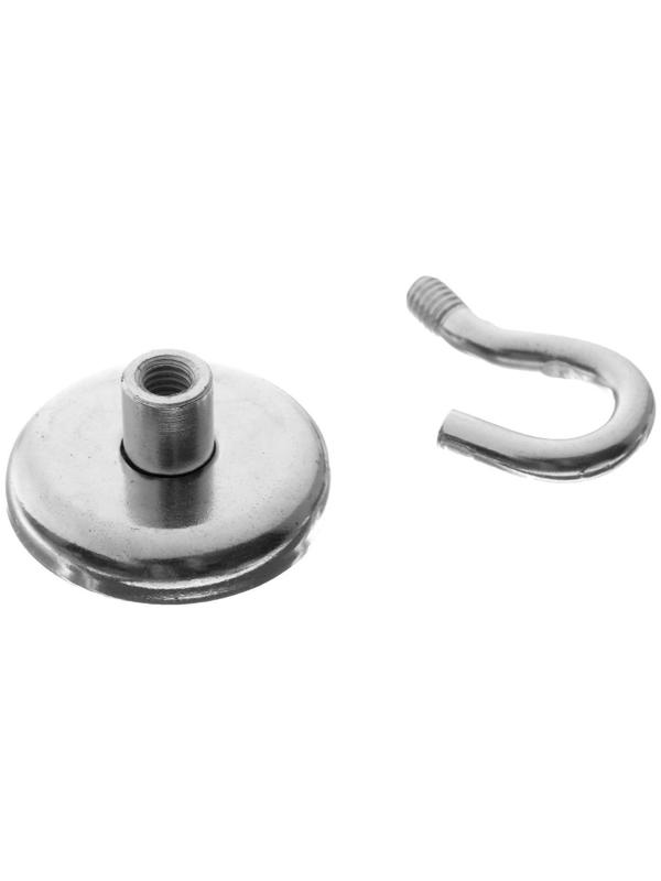 Магнит неодимовый Cartage с крючком для авто, d:36 мм. сцепление 18 кг