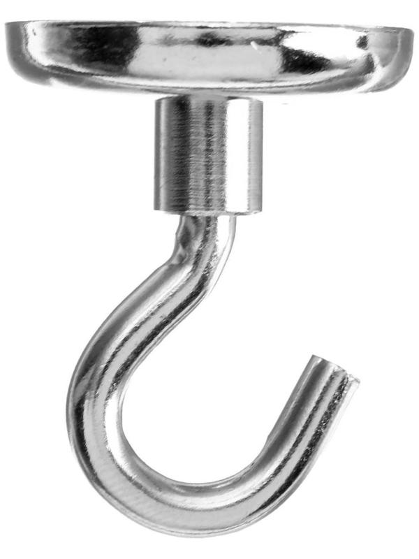 Магнит неодимовый Cartage с крючком для авто, d:36 мм. сцепление 18 кг