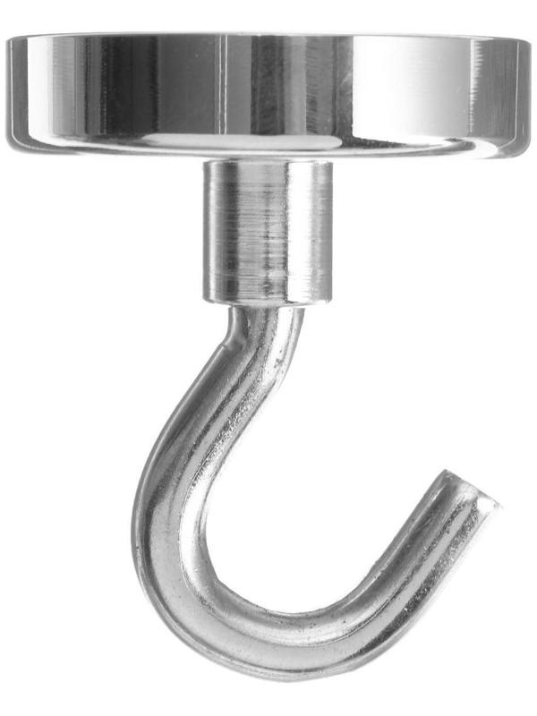 Магнит неодимовый Cartage с крючком для авто, d 48 мм, сцепление 37 кг