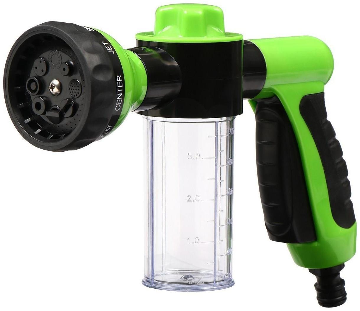 Пистолет для полива, 8 режимов, под коннектор, пластик