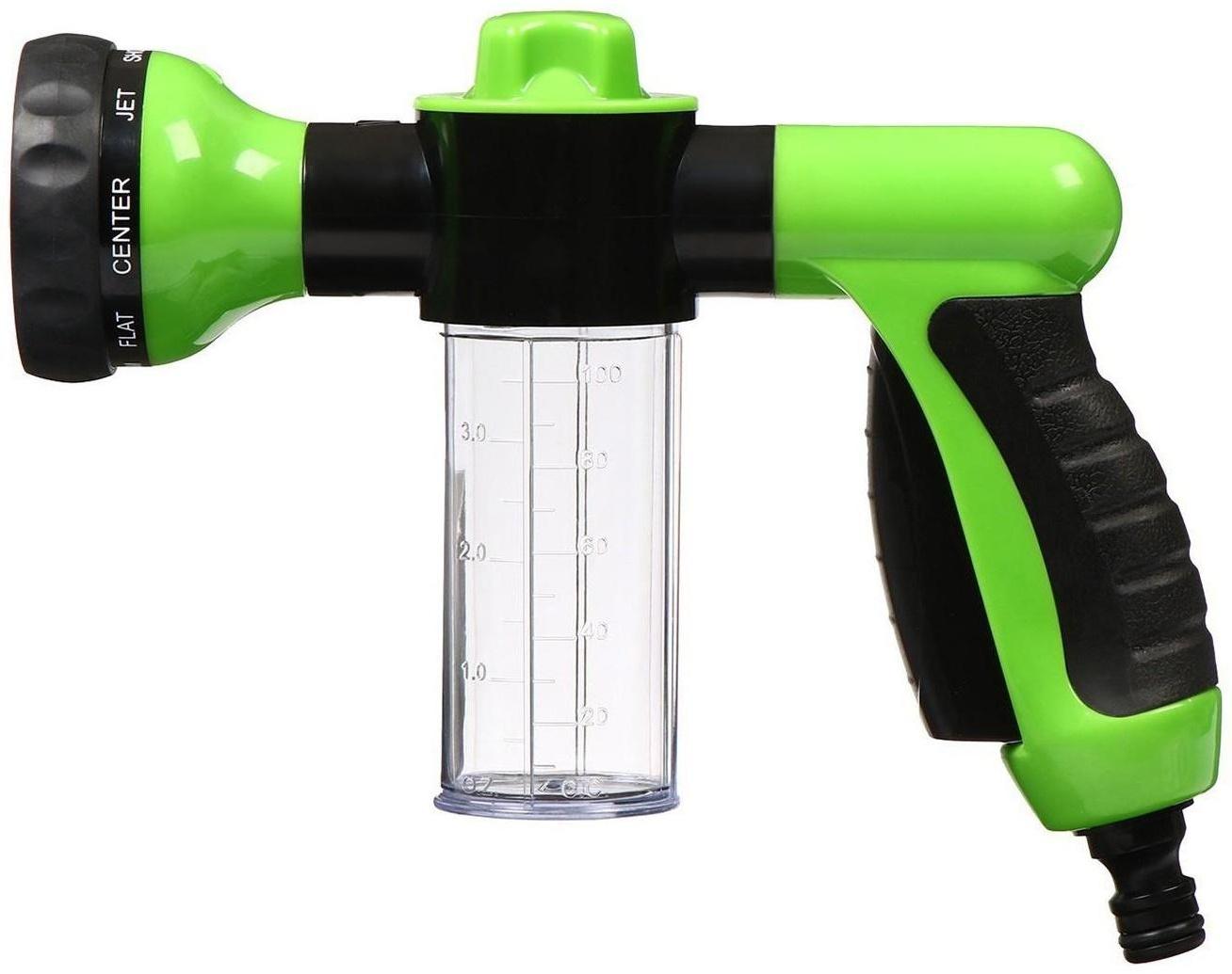 Пистолет для полива, 8 режимов, под коннектор, пластик
