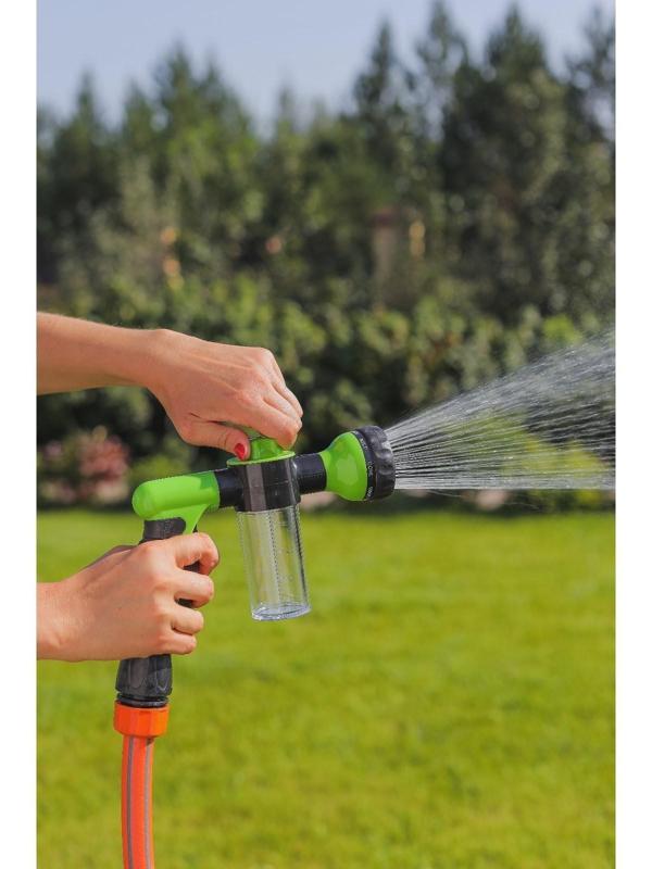 Пистолет для полива, 8 режимов, под коннектор, пластик