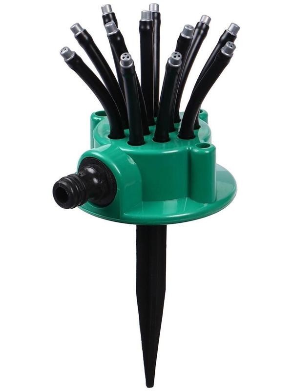 Распылитель-дождеватель, 12 форсунок, под коннектор, пика, пластик