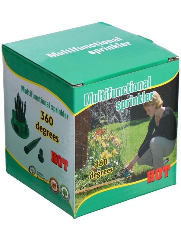 Распылитель-дождеватель, 12 форсунок, под коннектор, пика, пластик