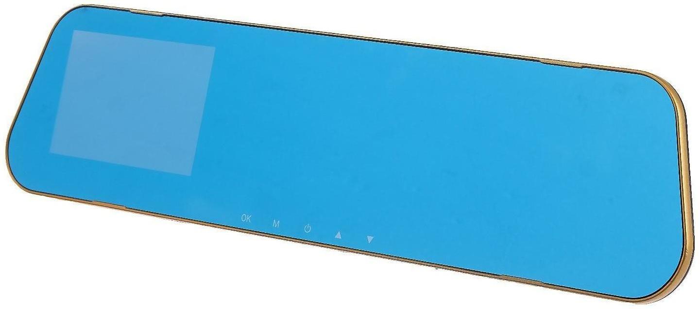 Видеорегистратор TORSO, HD 1080P, размер 30×8.5 см, TFT 2.8, обзор 100°, золотистый