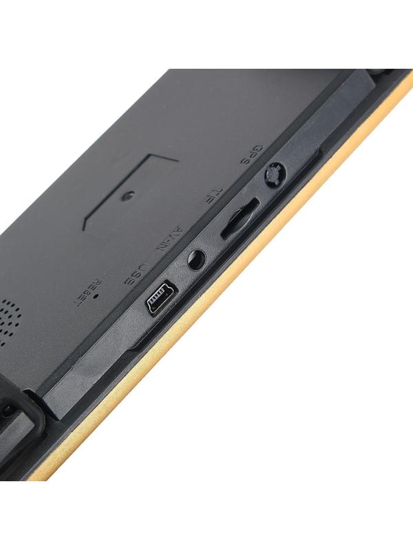 Видеорегистратор TORSO, HD 1080P, размер 30×8.5 см, TFT 2.8, обзор 100°, золотистый