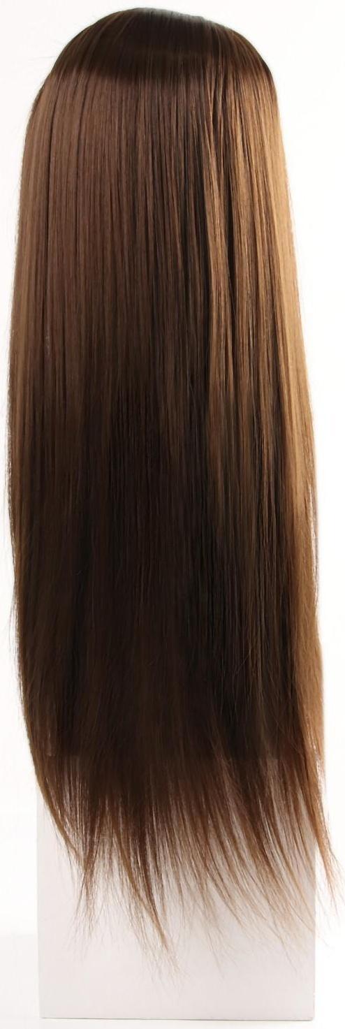 Голова учебная, искусственный волос, 55-60 см, без штатива, цвет тёмно-русый