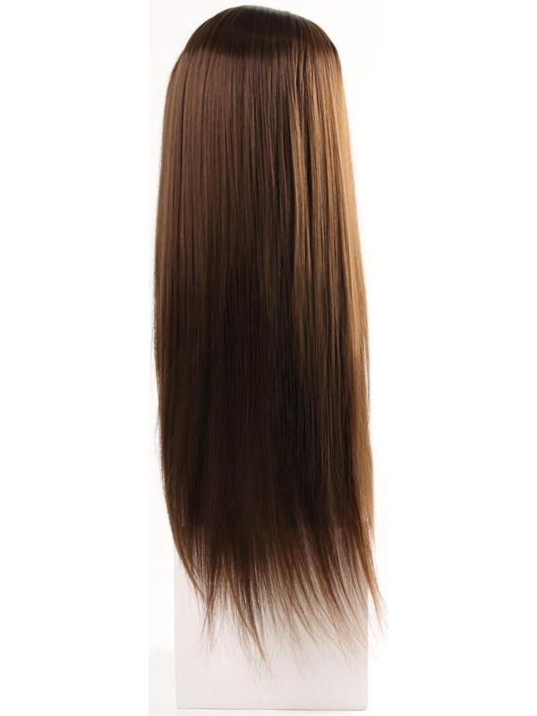 Голова учебная, искусственный волос, 55-60 см, без штатива, цвет тёмно-русый