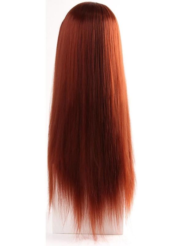 Голова учебная, искусственный волос, 55-60 см, без штатива, цвет рыжий