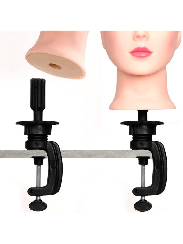 Голова учебная, искусственный волос, 55-60 см, объём 2D, без штатива, цвет блонд