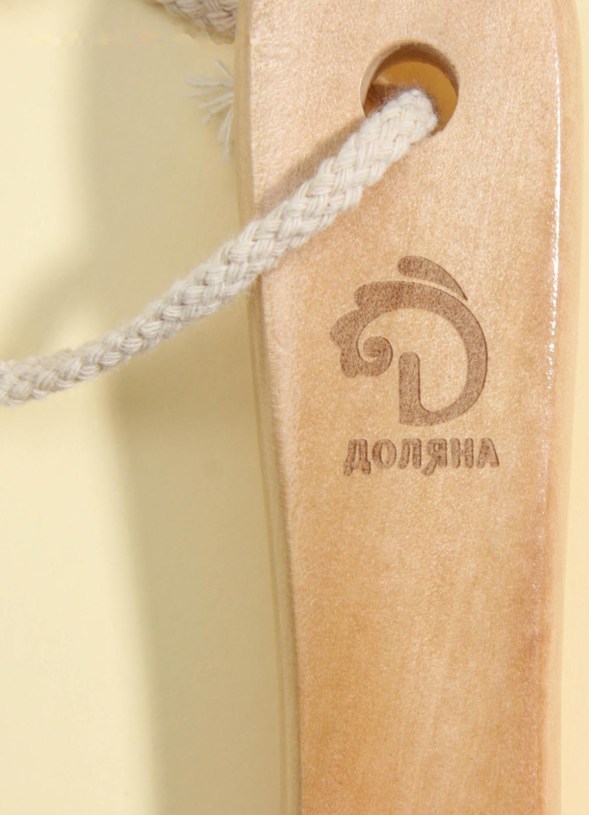 Щётка массажная для тела Доляна, с ручкой, натуральная щетина