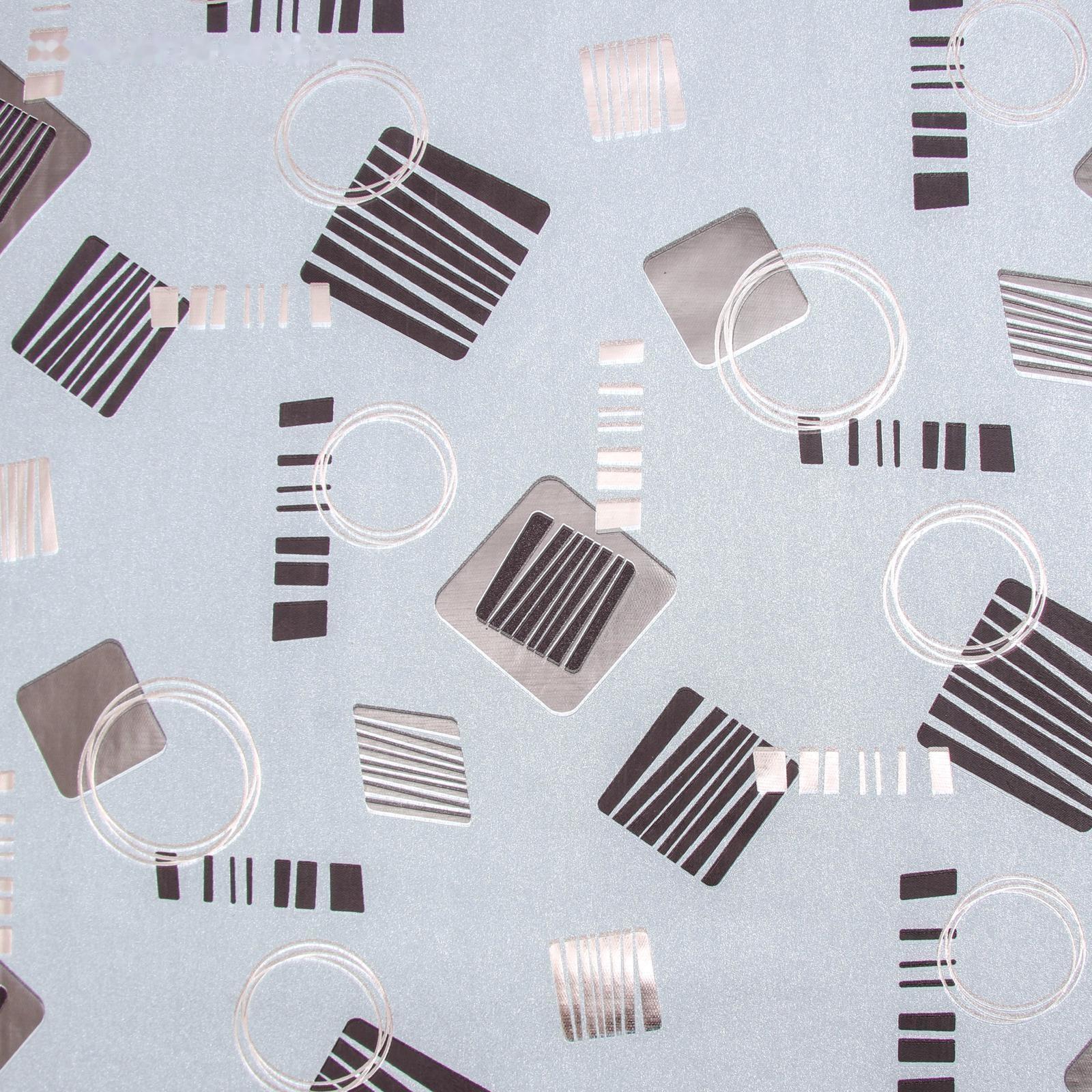 Клеёнка столовая на тканевой основе «Абстракция», ширина 137 см, рулон 20 м, цвет серебряный