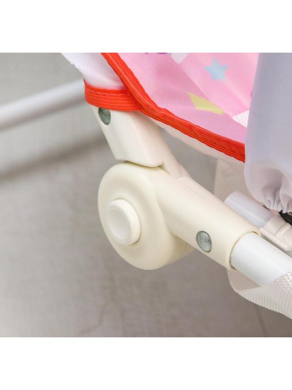 Шезлонг - качалка для новорождённых «Волшебная пони», игровая дуга, игрушки МИКС