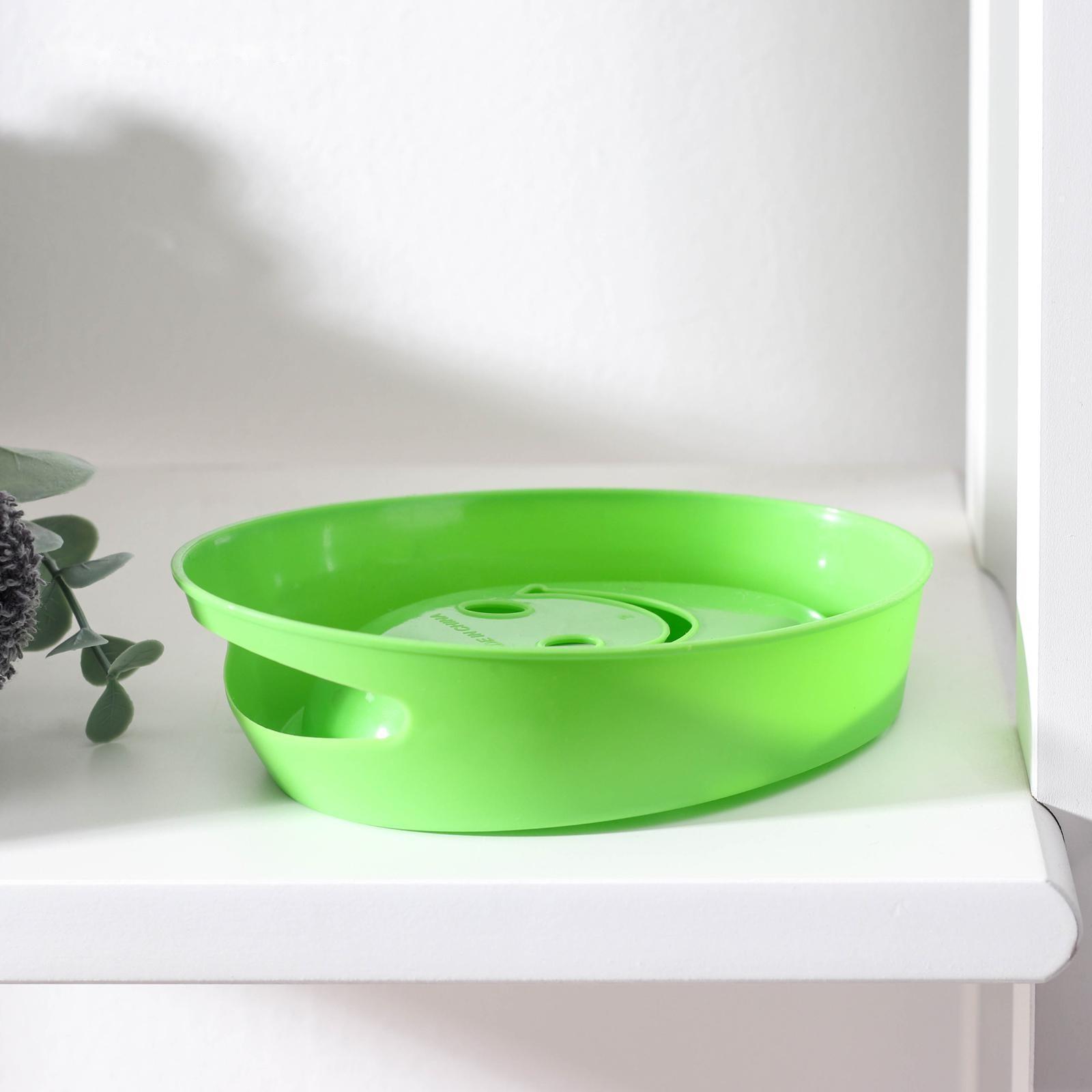 Мыльница пластиковая «Улыбка», 15×11×5 см, цвет МИКС