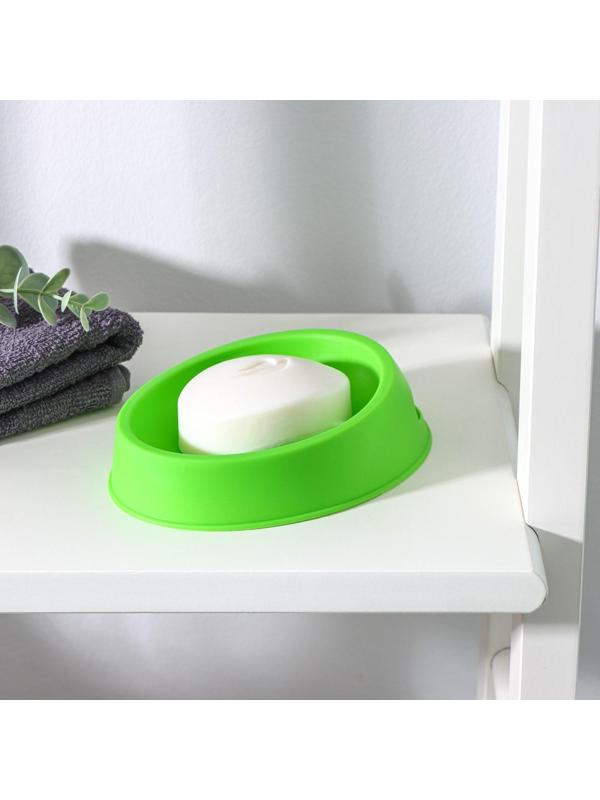 Мыльница пластиковая «Улыбка», 15×11×5 см, цвет МИКС