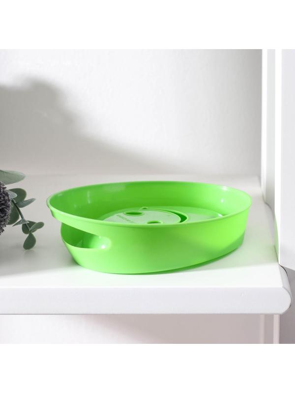 Мыльница пластиковая «Улыбка», 15×11×5 см, цвет МИКС