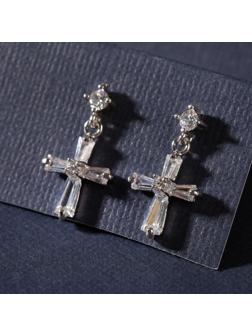 Серьги со стразами 