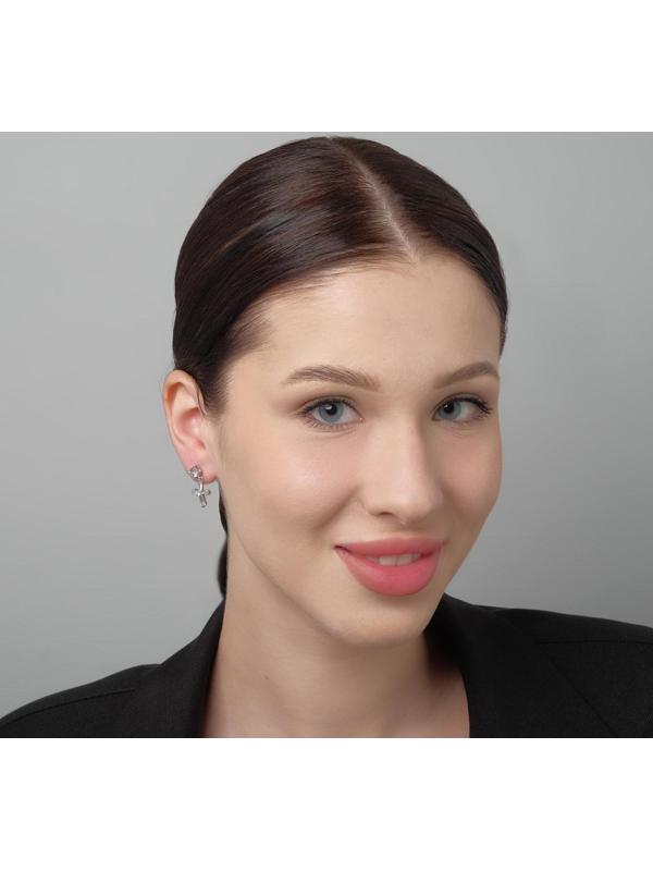 Серьги со стразами 