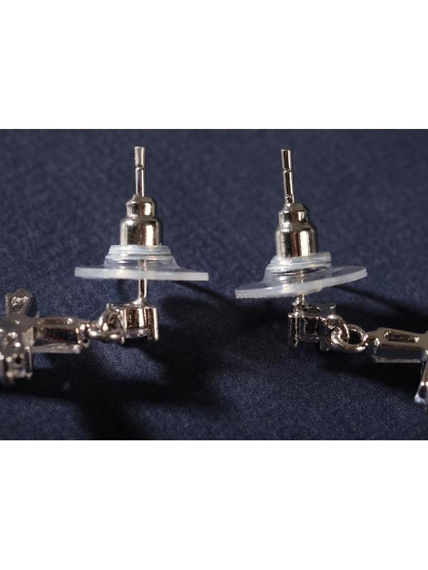 Серьги со стразами 