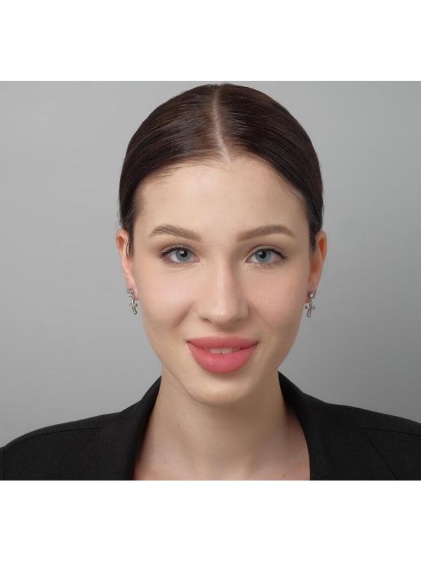 Серьги со стразами 