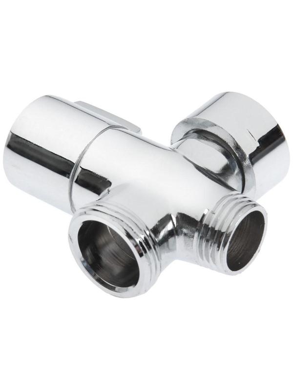 Дивертор ZEIN Z740, для смесителя, корпус цинк, керамика, с круглой гайкой, цвет хром