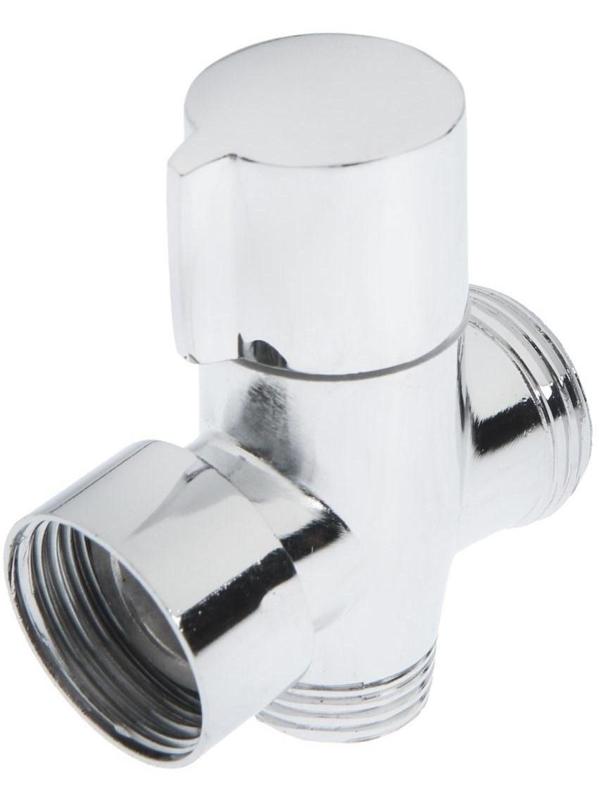 Дивертор ZEIN Z740, для смесителя, корпус цинк, керамика, с круглой гайкой, цвет хром