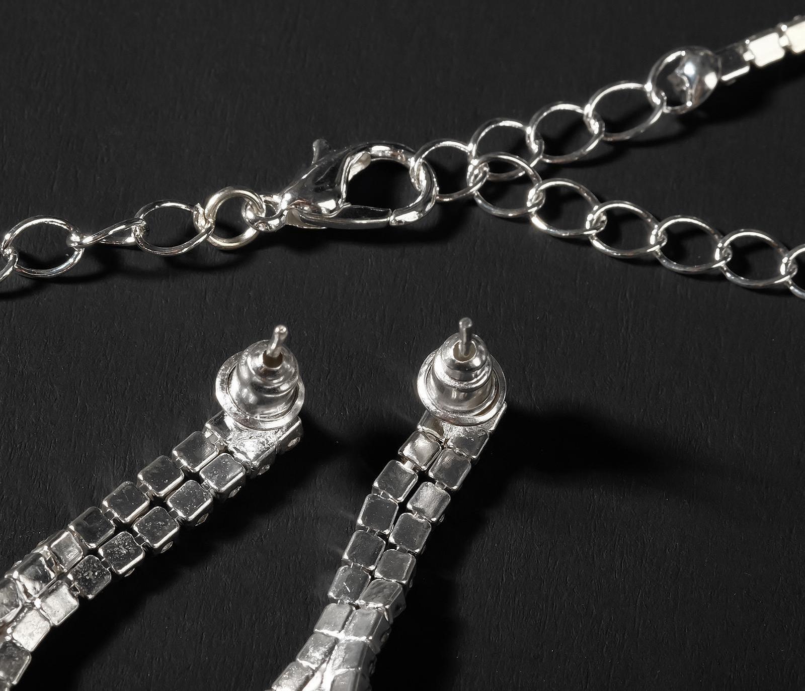 Набор 2 предмета: серьги, колье 