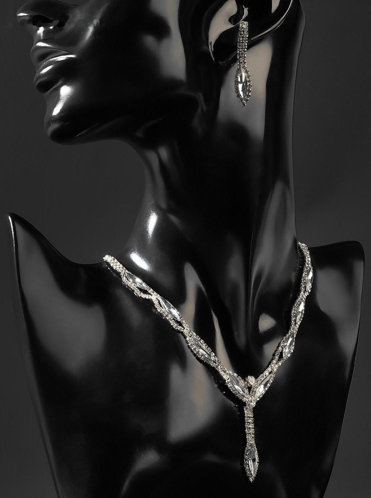 Набор 2 предмета: серьги, колье 