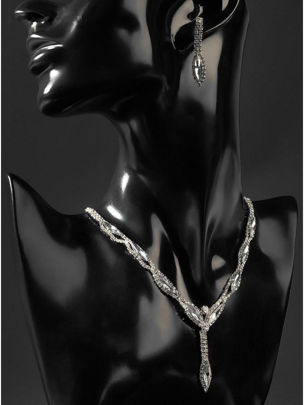 Набор 2 предмета: серьги, колье 