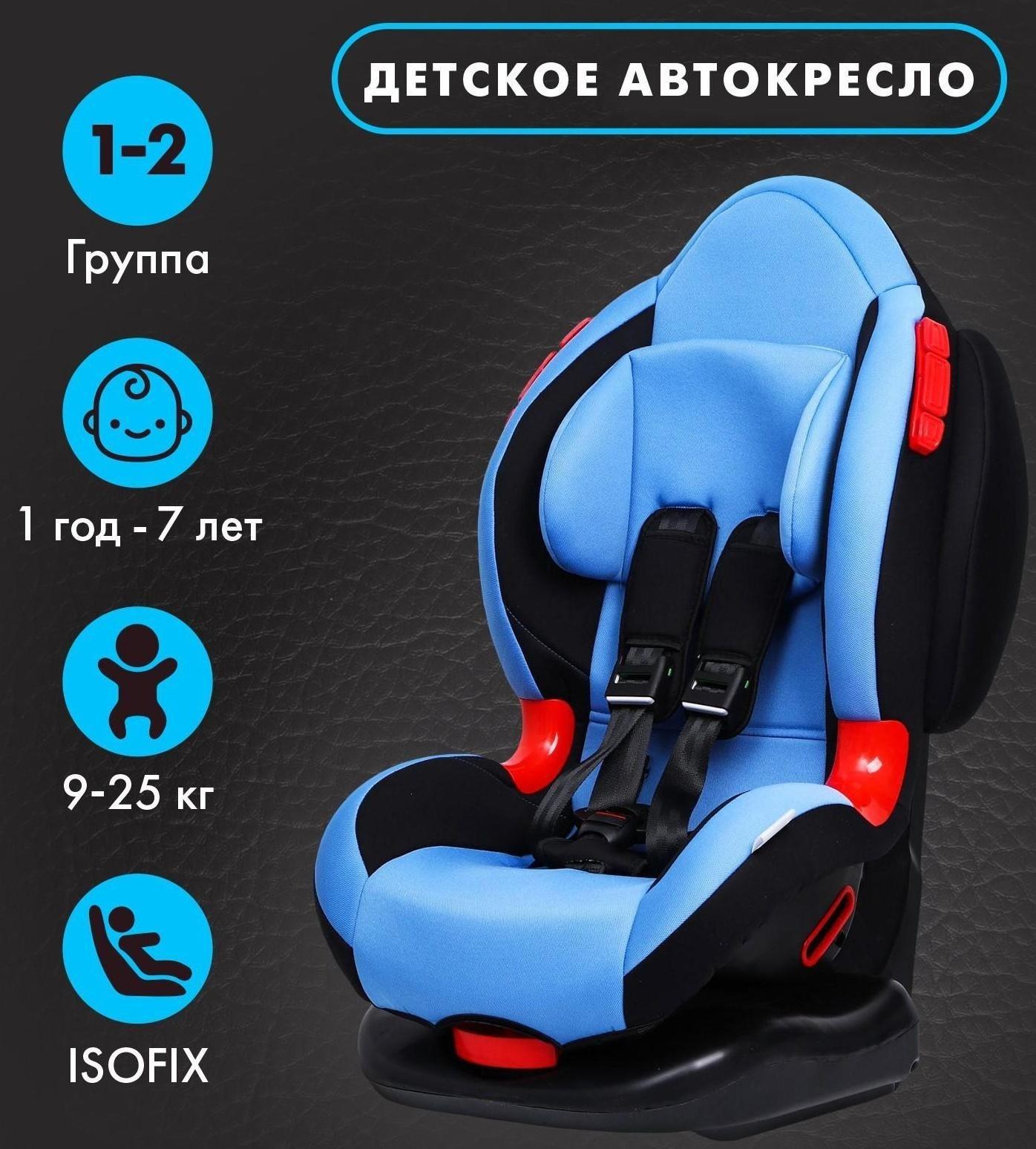 Автокресло детское, удерживающее устройство для детей Крошка Я Round Isofix гр. I/II