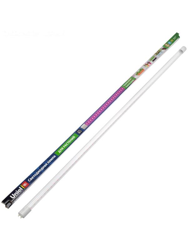 Фитолампа светодиодная Uniel, Т8, G13, 18 Вт, 1200 мм, 265 В, мультиспектральная