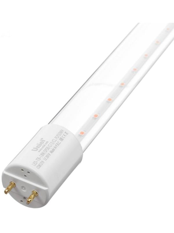 Фитолампа светодиодная Uniel, Т8, G13, 18 Вт, 1200 мм, 265 В, мультиспектральная