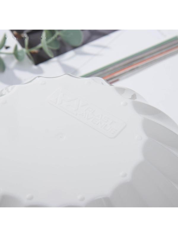 Кашпо для цветов с автополивом «Ракушка», 2,4 л, цвет белый