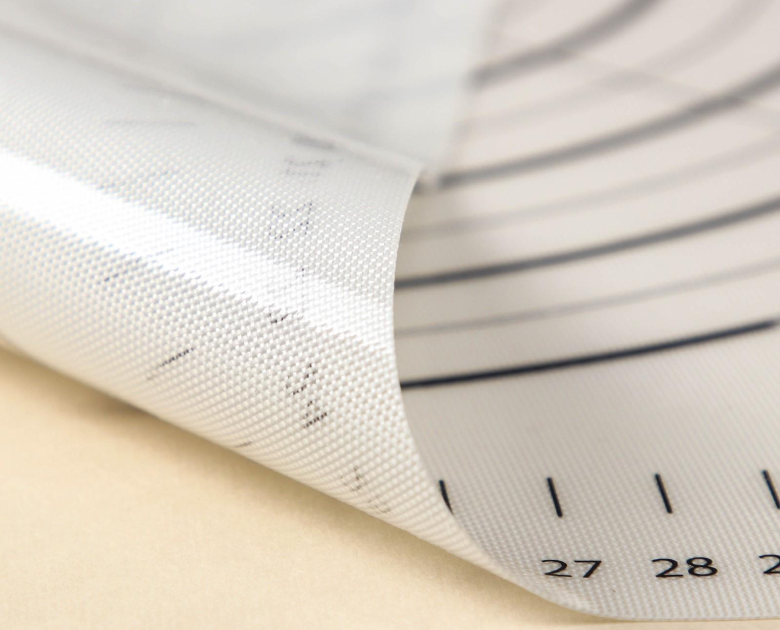 Силиконовый коврик с разлиновкой армированный KONFINETTA, 40×50 см, 0,44 мм, цвет белый