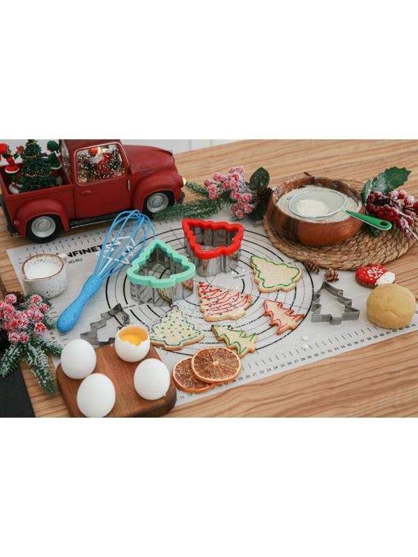 Силиконовый коврик с разлиновкой армированный KONFINETTA, 40×50 см, 0,44 мм, цвет белый