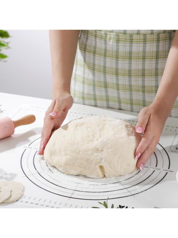 Силиконовый коврик с разлиновкой армированный KONFINETTA, 40×50 см, 0,44 мм, цвет белый