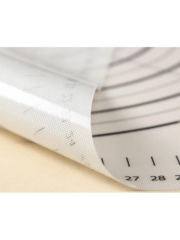 Силиконовый коврик с разлиновкой армированный KONFINETTA, 40×50 см, 0,44 мм, цвет белый