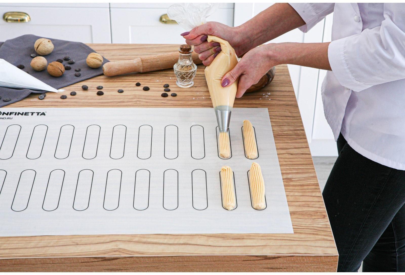 Силиконовый коврик армированный KONFINETTA «Эклер», 40×60 см, 0,4 мм