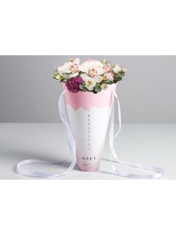 Конверт‒конус для цветов Beautiful gift, 24 × 27 см