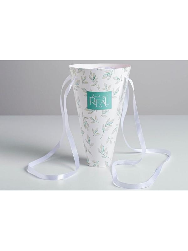 Конверт‒конус для цветов Dream is real, 24 × 27 см