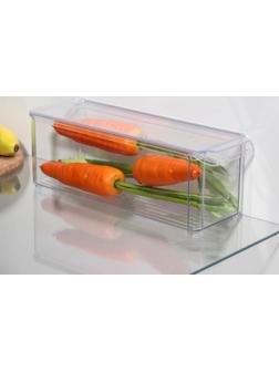 Контейнер для холодильника с крышкой IDEA, 10×30×10 см, цвет прозрачный
