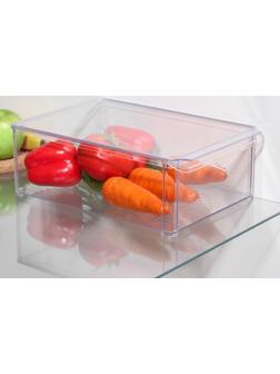Контейнер для холодильника с крышкой IDEA, 20×30×10 см, цвет прозрачный