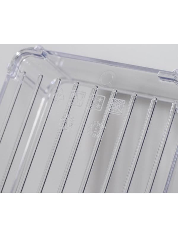 Контейнер для холодильника с крышкой IDEA, 20×30×10 см, цвет прозрачный
