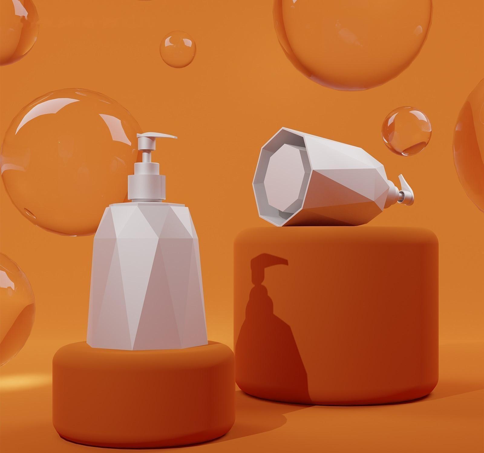 Дозатор для мыла «Призма», 330 мл, цвет белый