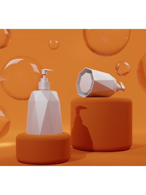 Дозатор для мыла «Призма», 330 мл, цвет белый