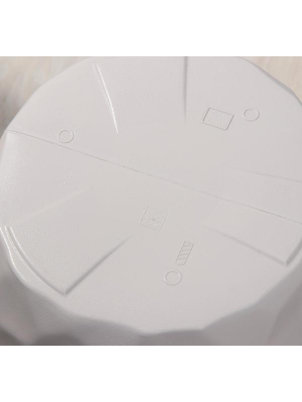 Кашпо для цветов со вставкой «Мозаика», 19,5 л (9 л), цвет кремовый