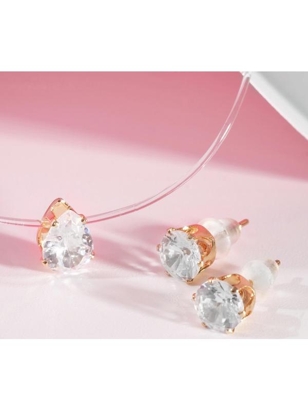 Гарнитур 2 предмета: серьги, кулон 