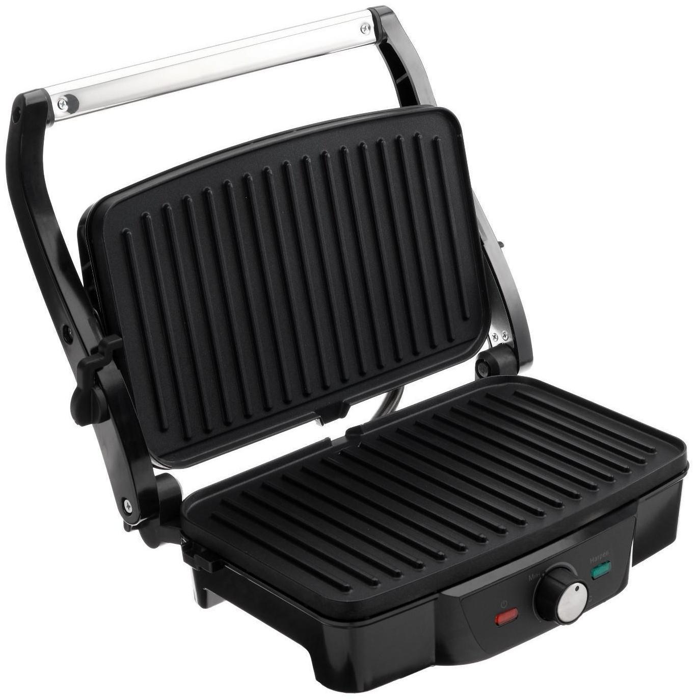 Электрогриль WILLMARK WG-2480, 1800 Вт, антипригарное покрытие, 28х17 см